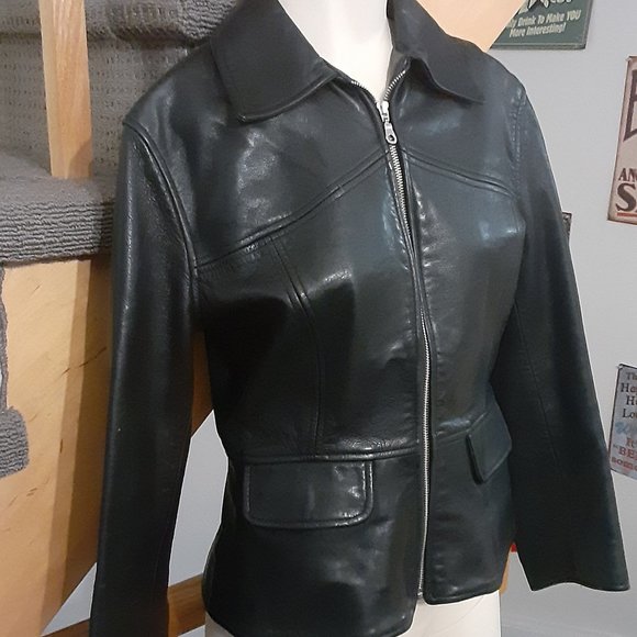 Rudsak Genuine Leather Black Jacket. S/M- Excellent Condition - Picture 2 of 12